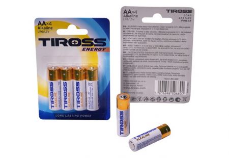 Baterie AA (LR6, 1.5V) alkalické balení 4 ks
