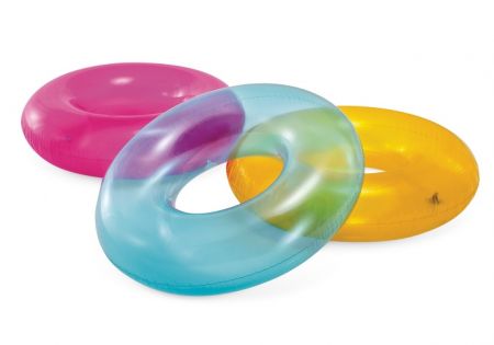 59260NP Nafukovací kruh transparent 76cm