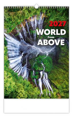 Kalendář nástěnný World from Above 2027, 31,5cm x 45cm, N139-27
