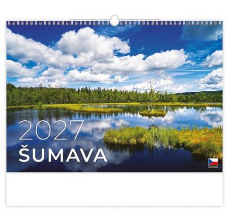 Kalendář nástěnný Šumava 2027, 45cm x 31,5cm, N115-27