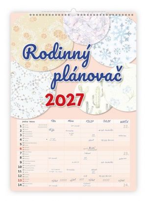 Kalendář nástěnný Rodinný plánovač 2027, 31,5cm x 45cm, N200-27