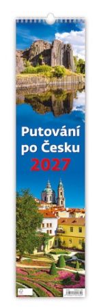 Kalendář nástěnný Putování po Česku 2027, 12cm x 48cm, N198-27