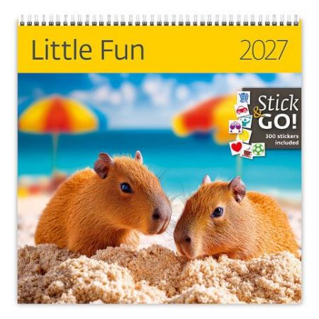 Kalendář nástěnný plánovací Little Fun 2027, 30cm x 30cm, LP04-27
