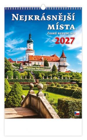 Kalendář nástěnný Nejkrásnější místa ČR 2027, 31,5cm x 45cm, N111-27