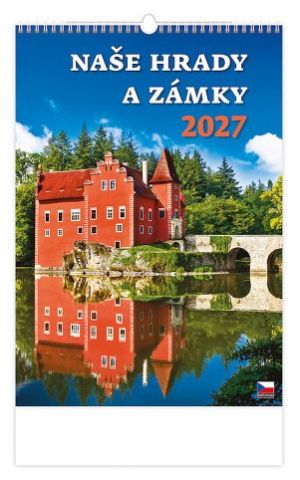 Kalendář nástěnný Naše hrady a zámky 2027, 31,5cm x 45cm, N104-27