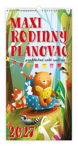 Kalendář nástěnný MAXI rodinný plánovač 2027, 31,5cm x 63cm, N201-27