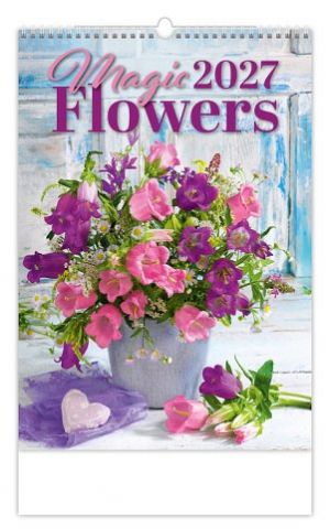 Kalendář nástěnný Magic Flowers 2027, 31,5cm x 45cm, N145-27