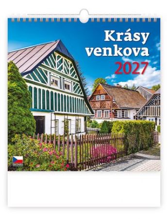 Kalendář nástěnný Krásy venkova 2027, 30cm x 30cm, N174-27
