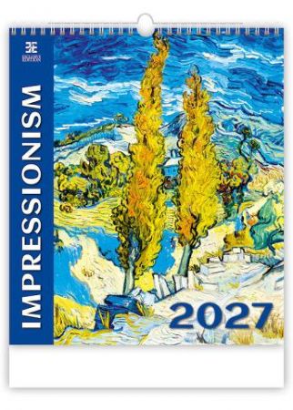 Kalendář nástěnný Impressionism 2027, 45cm x 52cm, N255-27