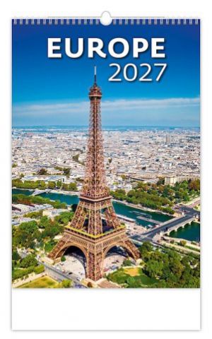 Kalendář nástěnný Europe 2027, 31,5cm x 45cm, N123-27