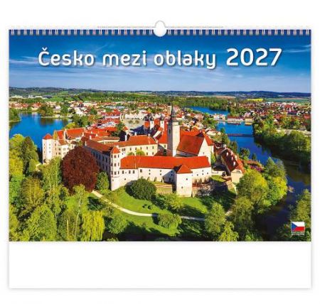 Kalendář nástěnný Česko mezi oblaky 2027, 45cm x 31,5cm, N116-27