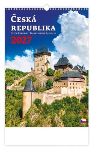 Kalendář nástěnný Česká republika/Czech Republic/Tschechische Republik 2027, 31,5cm x 45cm