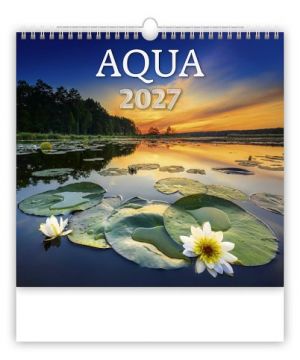 Kalendář nástěnný Aqua 2027, 30cm x 30cm, N172-27