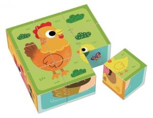 2Kids Toys Dřevěné kostky Farma