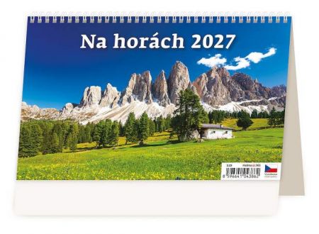 Kalendář stolní Na horách – 14denní 2027, 22,6cm x 13,9cm, S29-27