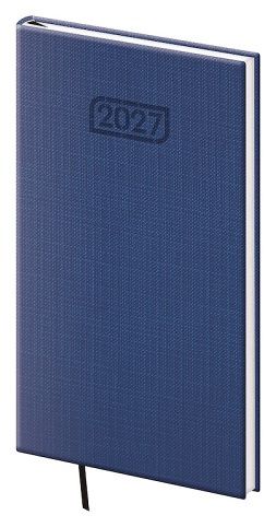 Diář týdenní kapesní Zephir - modrá 2027, 8cm x 15cm, DZE426-2-27