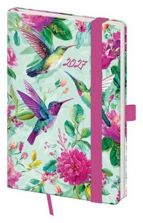 Diář týdenní kapesní Vario - Romance s gumičkou 2027, 9cm x 14cm, DVR436-09-27