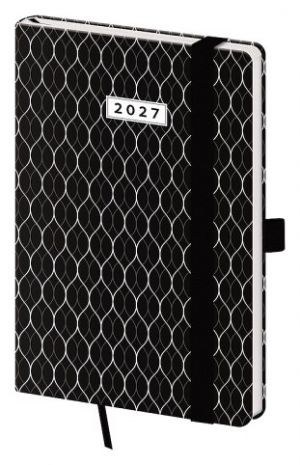 Diář týdenní kapesní Vario - Nexus s gumičkou 2027, 9cm x 14cm, DVR436-16-27