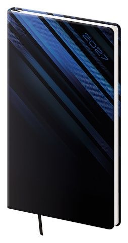 Diář týdenní kapesní Vario - 4 BLUE STEEL 2027, 8cm x 15cm, DV426-04-27