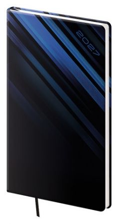 Diář týdenní kapesní Vario - 4 BLUE STEEL 2027, 8cm x 15cm, DV426-04-27