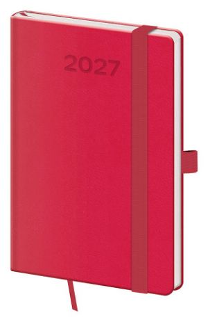 Diář týdenní kapesní Print Pop - malinová 2027, 9cm x 14cm, DPP436-14-27