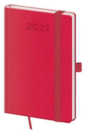 Diář týdenní kapesní Print Pop - malinová 2027, 9cm x 14cm, DPP436-14-27