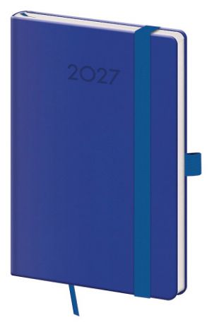 Diář týdenní kapesní Print Plus - královská modrá NEW 2027, 9cm x 14cm, DPL436-22-27
