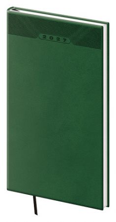 Diář týdenní kapesní Print Classic - zelená 2027, 8cm x 15cm, DP426-04-27