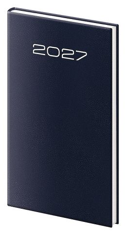 Diář týdenní kapesní Old Karachi - modrá 2027, 8cm x 15cm, DK426-2-27