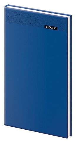 Diář týdenní kapesní Gommato - modrá 2027, 8cm x 15cm, DG426-2-27