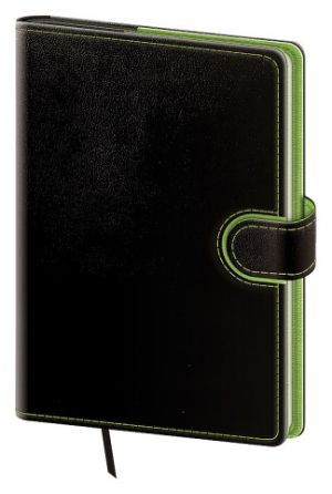 Diář týdenní kapesní Flip - černo/zelená 2027, 9cm x 14cm, DFL436-3-27