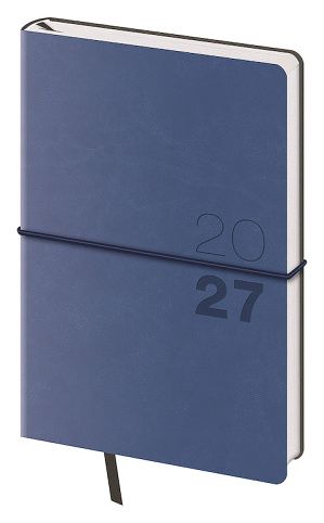 Diář týdenní kapesní Flexio - tmavě modrá 2027, 9cm x 14cm, DFO436-1-27