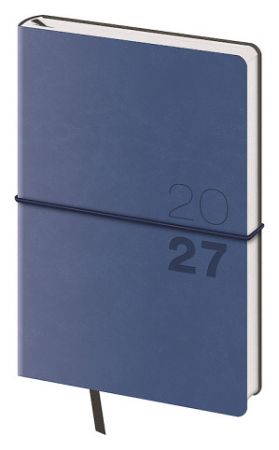 Diář týdenní kapesní Flexio - tmavě modrá 2027, 9cm x 14cm, DFO436-1-27