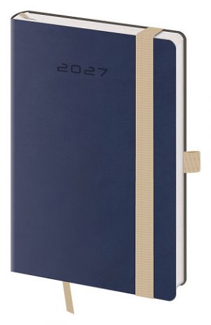 Diář týdenní kapesní Flexies - tmavě modrá 2027, 9cm x 14cm, DF436-11-27