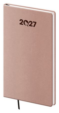 Diář týdenní kapesní ECO - Almond 2027, 8cm x 15cm, DEO426-5-27