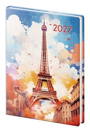 Diář týdenní kapesní A7 Vario - Lyra Paris 2027, 7,1cm x 10,5cm, DVL427-13-27