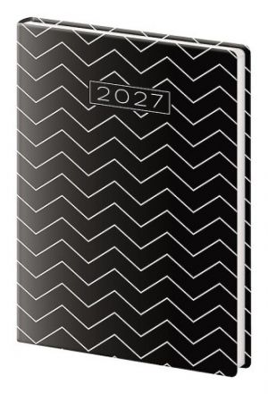 Diář týdenní kapesní A7 Vario - Lyra Edgy 2027, 7,1cm x 10,5cm, DVL427-22-27