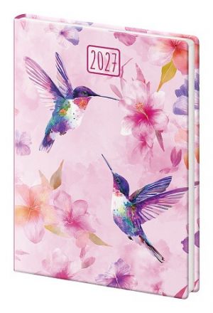Diář týdenní kapesní A7 Vario - Lyra Colibri 2027, 7,1cm x 10,5cm, DVL427-23-27