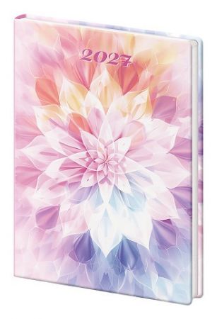 Diář týdenní kapesní A7 Vario - Lyra Aura 2027, 7,1cm x 10,5cm, DVL427-15-27