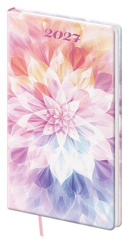 Diář týdenní kapesní Vario Lyra - Aura 2027, 8cm x 15cm, DVL426-15-27