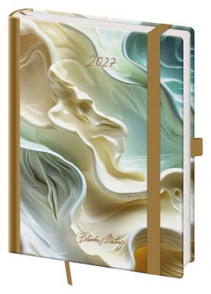 Diář týdenní B6 Vario - Matragi Eterico s gumičkou 2027, 12cm x 16,5cm, DVR433-28-27