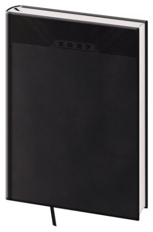 Diář týdenní B5 Print Classic - černá 2027, 17cm x 24cm, DP413-01-27