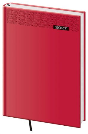 Diář týdenní B5 Gommato - červená 2027, 17cm x 24cm, DG413-8-27