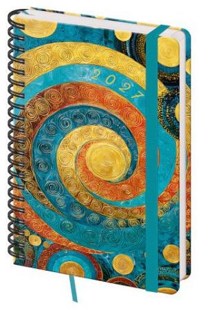 Diář týdenní A5 s poznámkami Twin - Spiral NEW 2027, 13cm x 20,5cm, DTW420-01-27