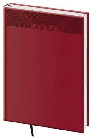 Diář týdenní A5 Print Classic - anglická červená 2027, 14,3cm x 20,5cm, DP423-05-27