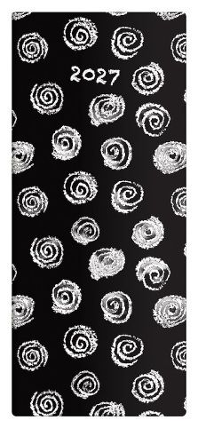 Diář měsíční kapesní - Napoli - design 4 2027, 7,7cm x 17,8cm, PN01-04-27