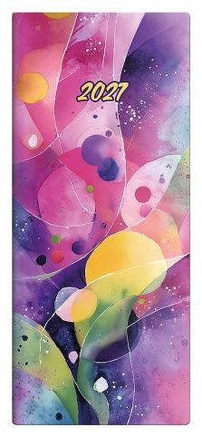 Diář měsíční kapesní - Napoli - design 2 2027, 7,7cm x 17,8cm, PN01-02-27