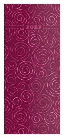 Diář měsíční kapesní - Napoli - design 1 2027, 7,7cm x 17,8cm, PN01-01-27