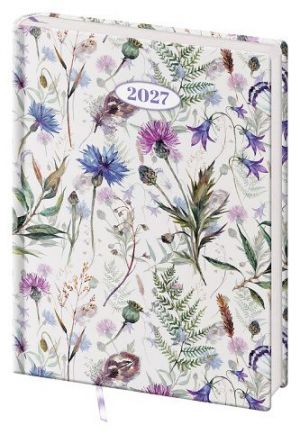 Diář denní B6 Vario Lyra - Meadow 2027, 12cm x 16,5cm, DVL432-14-27