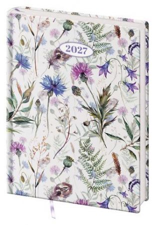Diář denní B6 Vario Lyra - Meadow 2027, 12cm x 16,5cm, DVL432-14-27